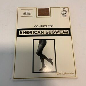 American Legwear Control Top Beige Pantyhose Size Medium New Vintage